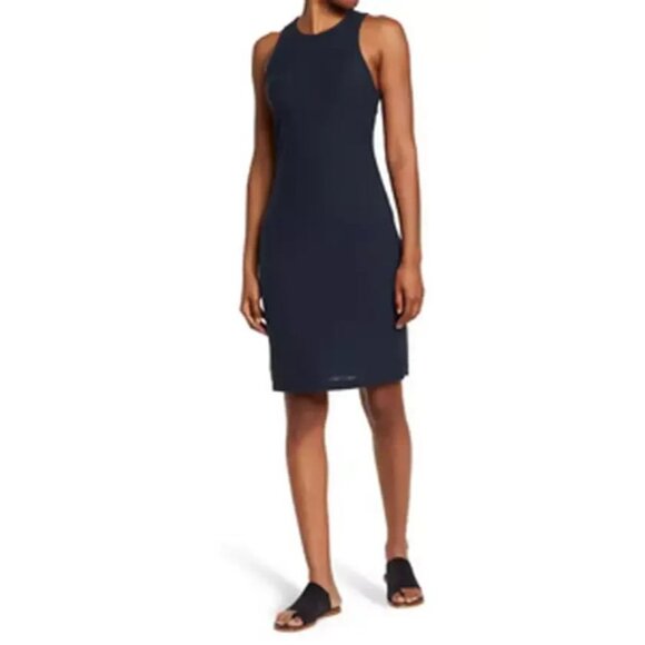 Standard James Perse Women’s Maxi Sleeveless Dress Deep Navy 1 A001083 - Picture 1 of 9